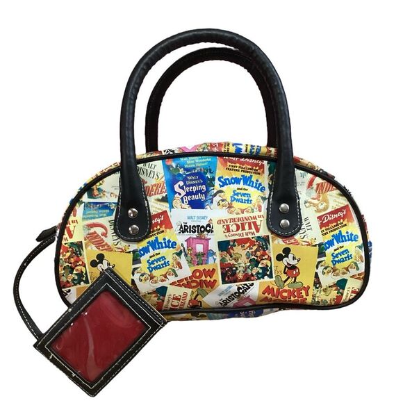 Disney Park Resort Mickey Mouse Small Duffle Hand Bag with Attached ID Wallet Vi - Picture 2 of 9